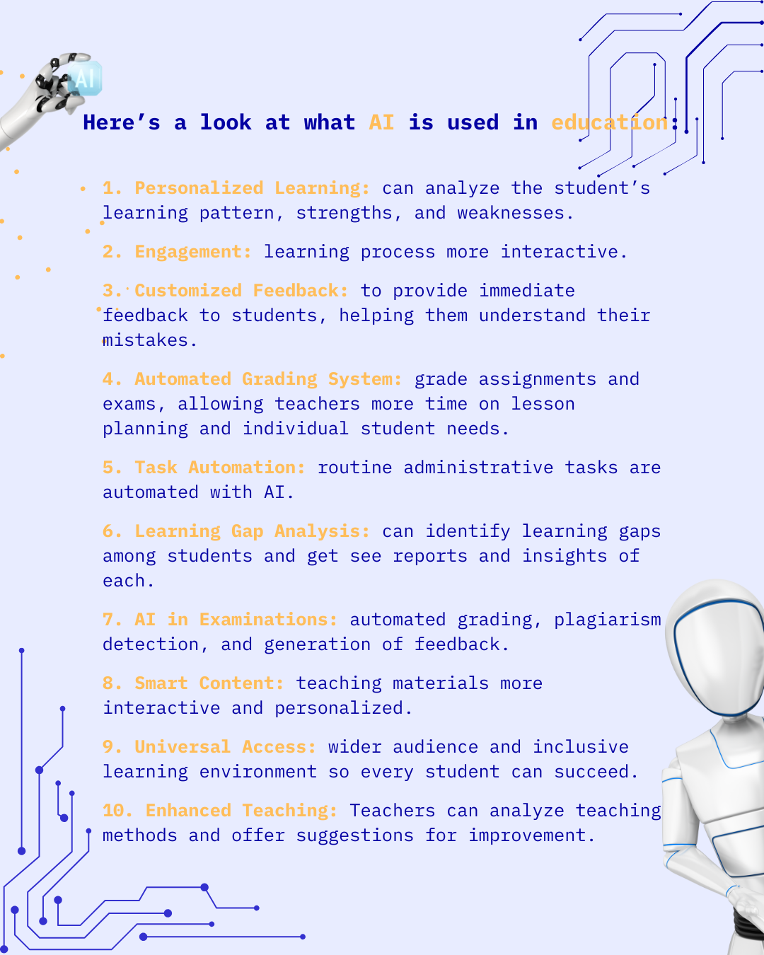 The importance of AI in Education